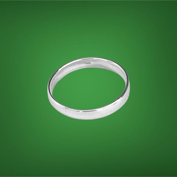 Sterling Silver 3 mm High Polish Band Ring Sizes 5,6 - Picture 5 of 8